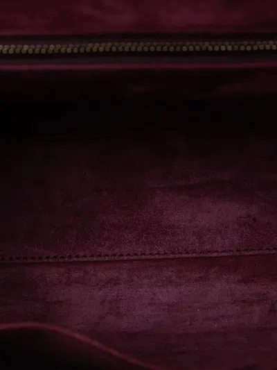 Pre-owned Dior 2017 Leather Addict Top Handle Bag Satchel In Red