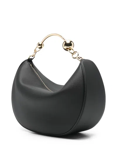 Strathberry Crescent Moon Shoulder Bag In Black