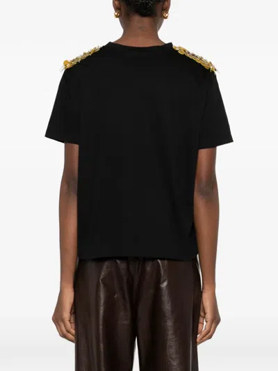 Parlor Sequin-appliqué T-shirt In Multi