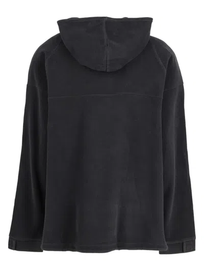 Pre-owned Fendi Zip Pocket Hoodie In Black