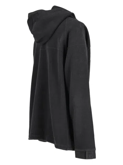 Pre-owned Fendi Zip Pocket Hoodie In Black