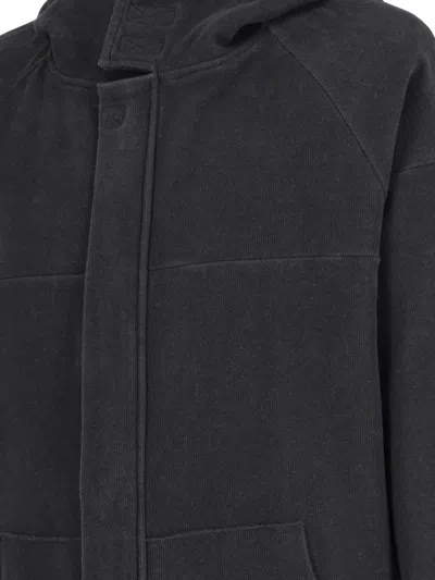 Pre-owned Fendi Zip Pocket Hoodie In Black