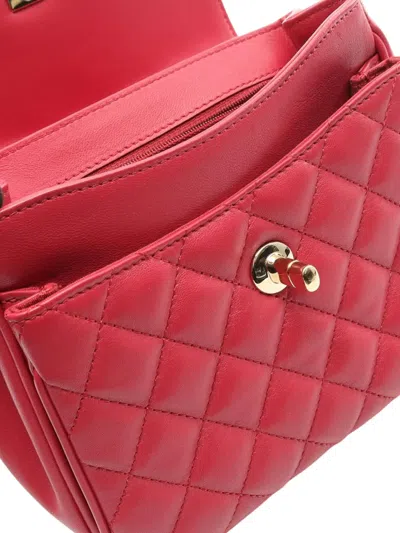 Pre-owned Chanel 2018-2019 Small Lambskin Lovely Day Flap Crossbody Bag In Pink