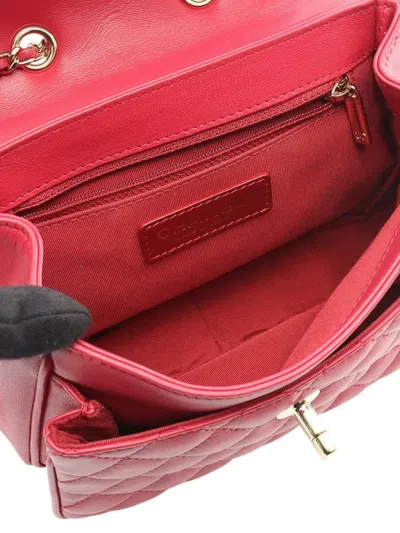 Pre-owned Chanel 2018-2019 Small Lambskin Lovely Day Flap Crossbody Bag In Pink