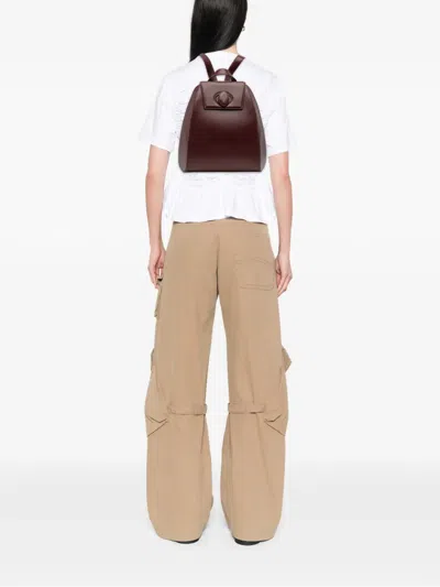 Pre-owned Cartier 1980-2000 Leather Must De  Backpack In Red