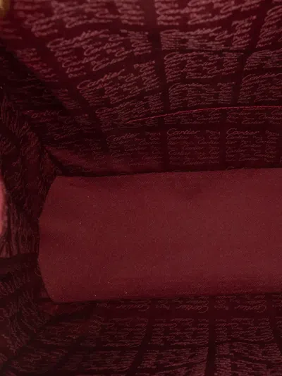 Pre-owned Cartier 1980-2000 Leather Must De  Backpack In Red