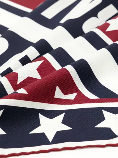 Dolce & Gabbana Printed Dg Logo Scarf In Multi