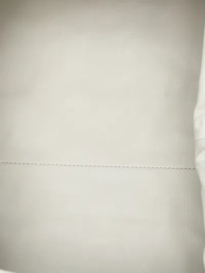 Pre-owned Bottega Veneta 2012-2025 Lambskin The Pouch Clutch Bag In White