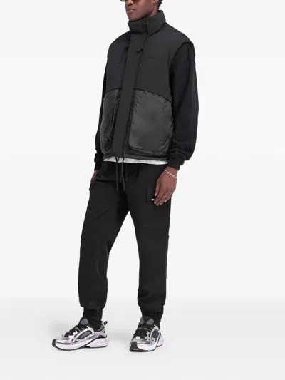 Represent Cuffed Cargo Pants In Black