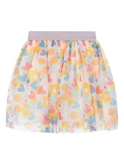 Agatha Ruiz De La Prada Heart-motif Tulle Skirt In Neutral