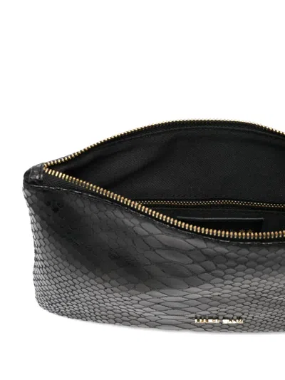 Marc Ellis Zip Clutch Bag In Black