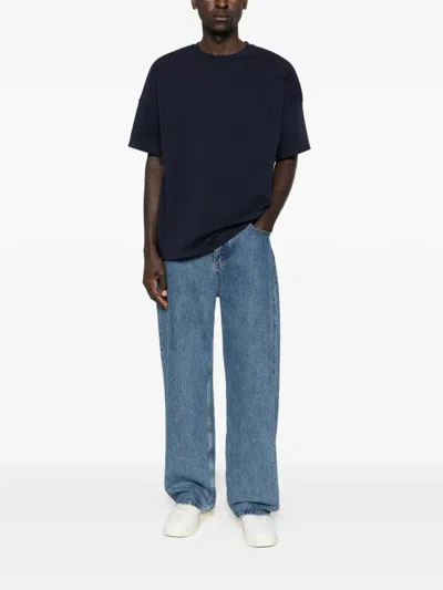 American Vintage Fizvalley Short-sleeve T-shirt In Blue