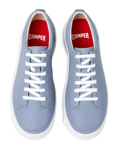 Camper Runner Up Leather Sneakers In Blue