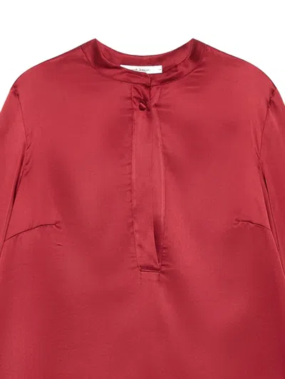 Maliparmi Button-front Long-sleeve Top In Red