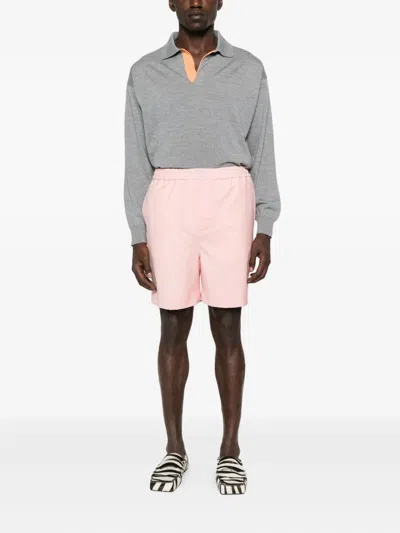 Loewe Polo-neck Long-sleeve Top In Gray