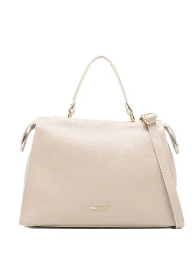 Marc Ellis Large Adele Tote Bag In Neutral