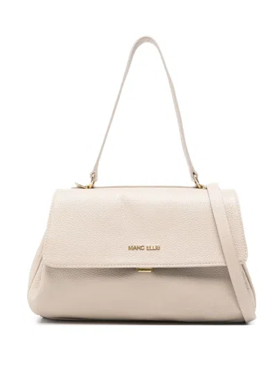 Marc Ellis Small Jenda Flap Shoulder Bag In Neutral