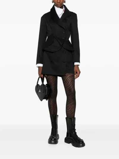 Vivienne Westwood Stormy Shawl-lapel Button Blazer In Black