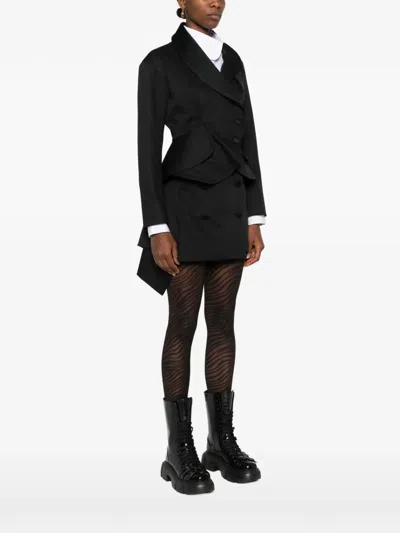 Vivienne Westwood Stormy Shawl-lapel Button Blazer In Black