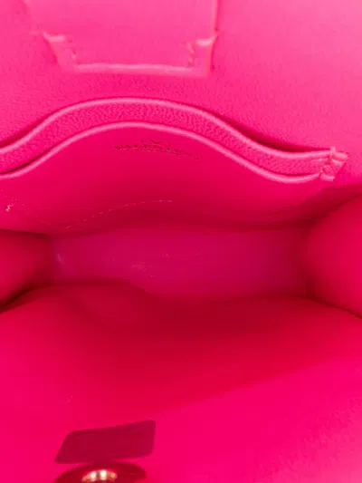 Pre-owned Valentino Garavani 2018-2025 Leather Trimmed Toile Iconographe Satchel In Brown