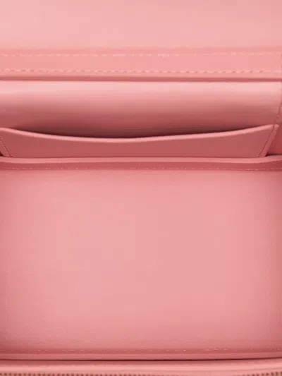 Pre-owned Bvlgari 2000-2025 Leather Serpenti Forever Vanity Bag Satchel In Pink