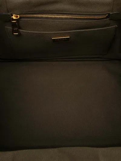 Pre-owned Prada 2010-2025 Canvas Canapa Logo Satchel In Brown