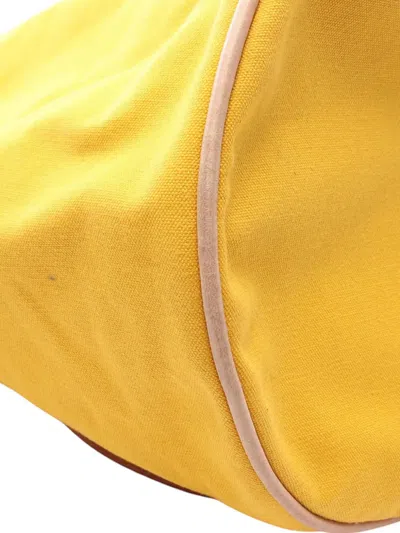 Pre-owned Hermes 1990-2015 Toile Polochon Mimile Backpack In Brown