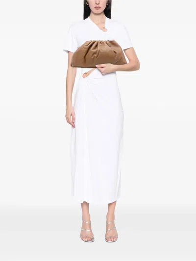 Pre-owned Bottega Veneta 2012-2025 Lambskin The Pouch Clutch Bag In Brown