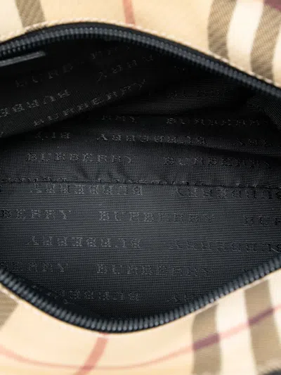 Pre-owned Burberry 2000-2017 Mini House Check Canvas Tote Bag In Brown