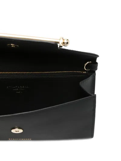 Strathberry Large Melville Clutch Bag In Black