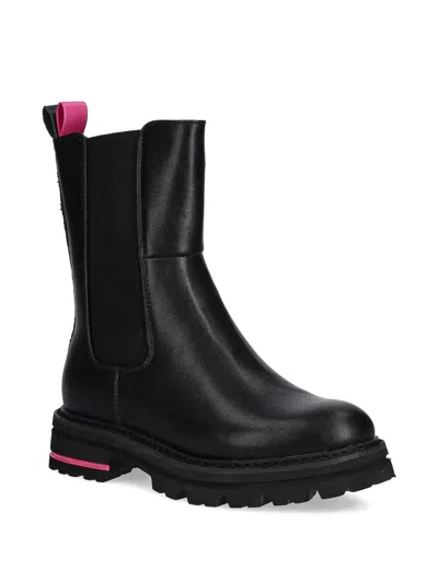 Patrizia Pepe Lug-sole Zip Boots In Black