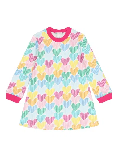 Agatha Ruiz De La Prada Heart-print Dress Set (set Of Two) In Pink