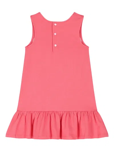 Agatha Ruiz De La Prada Heart-embroidered Pink Dress In Pink