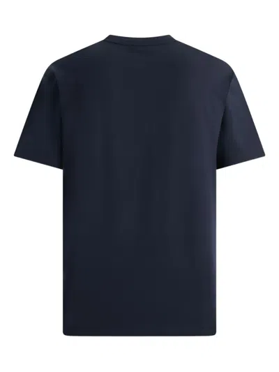 Bally Logo-print Crewneck T-shirt In Blue