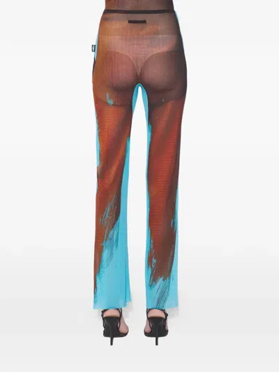 Jean Paul Gaultier Tennis Elasticated-waist Trousers In Brown