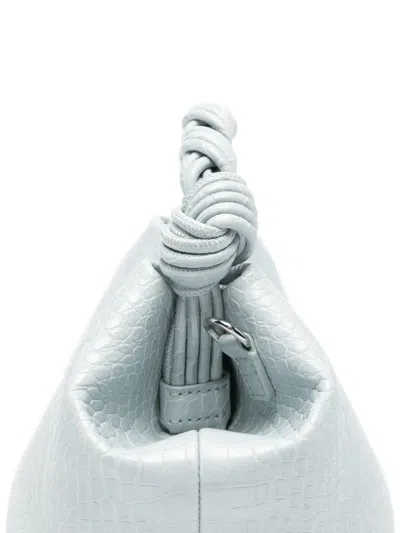 Ganni Mini Bou Tote Bag In Blue