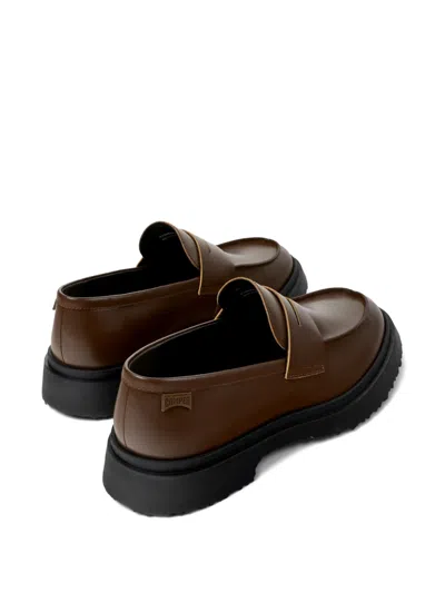 Camper Walden Apron-detail Loafers In Brown
