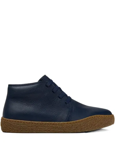 Camper Peu Terreno Lace-up Ankle Boots In Blue