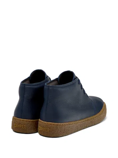 Camper Peu Terreno Lace-up Ankle Boots In Blue