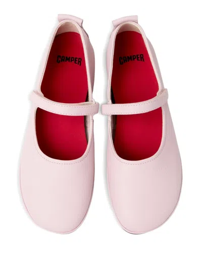 Camper Right Nina Strap Ballet Flats In Pink