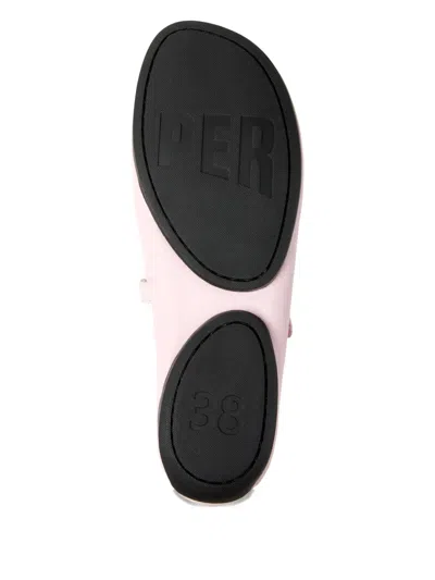 Camper Right Nina Strap Ballet Flats In Pink