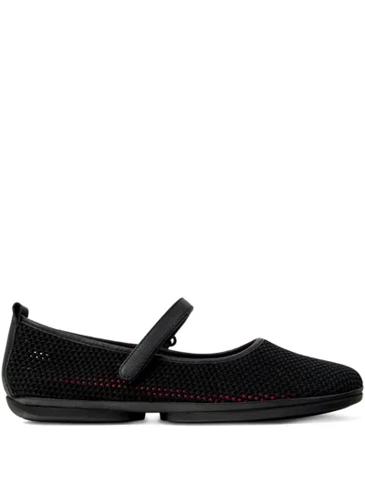 Camper Nina Strap Ballerinas In Black