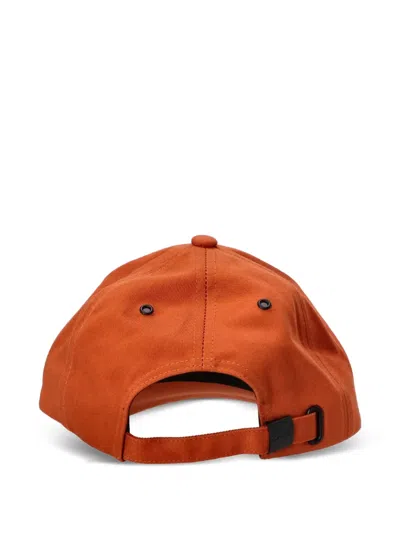 Paul Smith Zebra-embroidered Baseball Cap In Orange