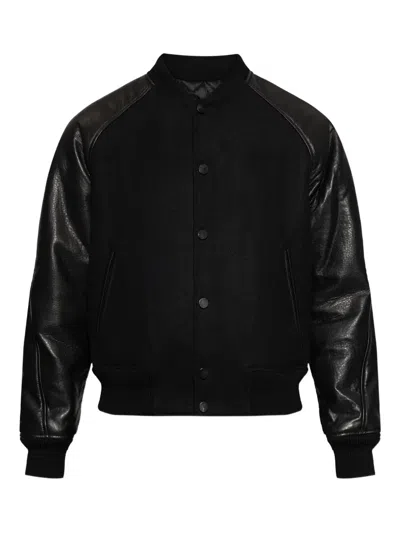 Givenchy Panelled Bomber Jacket In Black