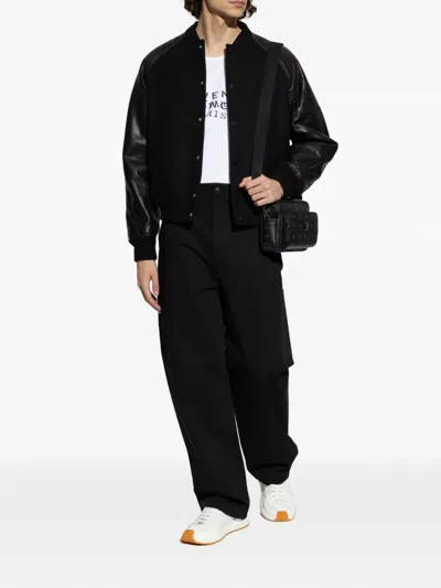 Givenchy Panelled Bomber Jacket In Black