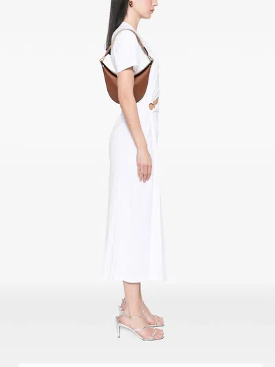 Pre-owned Loewe 2022 Small Leather Luna Hobo Bag In Brown