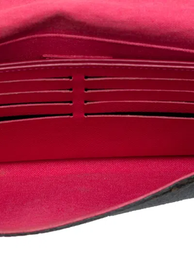 Pre-owned Louis Vuitton 2018 Monogram Love Lock Pochette Felicie Crossbody Bag In Brown