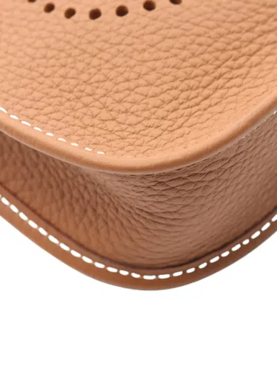 Pre-owned Hermes 2024 Clemence Evelyne I Tpm Crossbody Bag In Brown