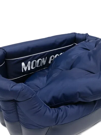 Moon Boot X Poldo Dog Couture Logo-print Dog Bed In Blue
