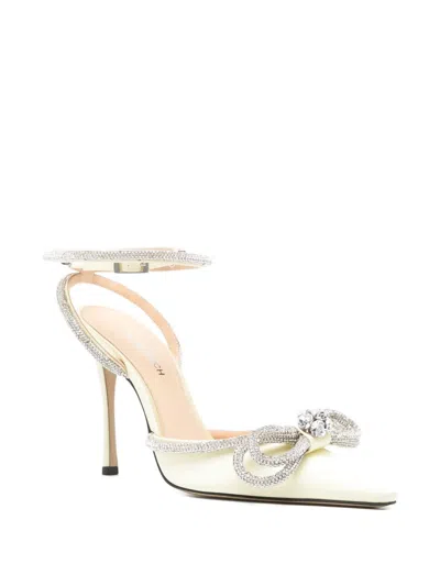 Mach&mach Bow Ankle-strap Pumps In Yellow
